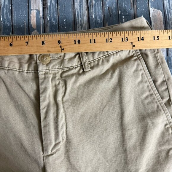 Lacoste Pants Mens 30X32 Khaki Chino Flat Front Slim Fit Trousers Stretch - Picture 6 of 12